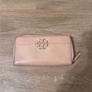 Tory Burch Blush Leather Wallet